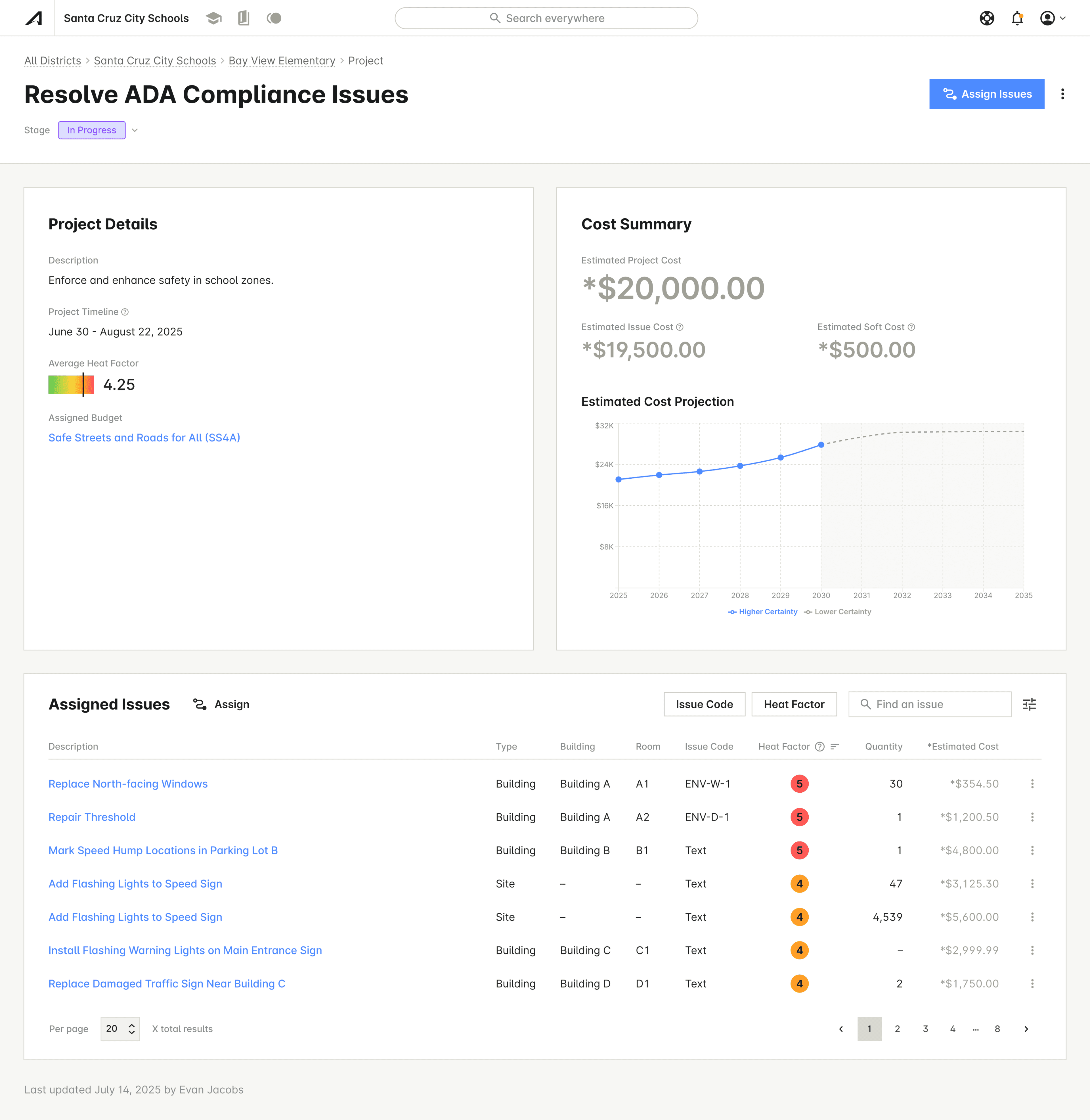 Athenate product screenshot showing in-progress items